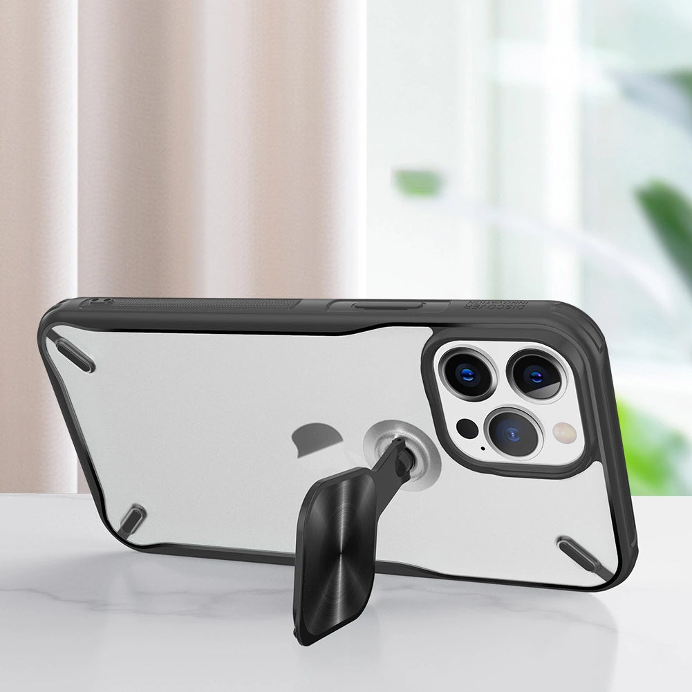 Nillkin Cyclops Case holdbar kuffert med kameraomslag og sammenklappelig stand til iPhone 13 Pro sort