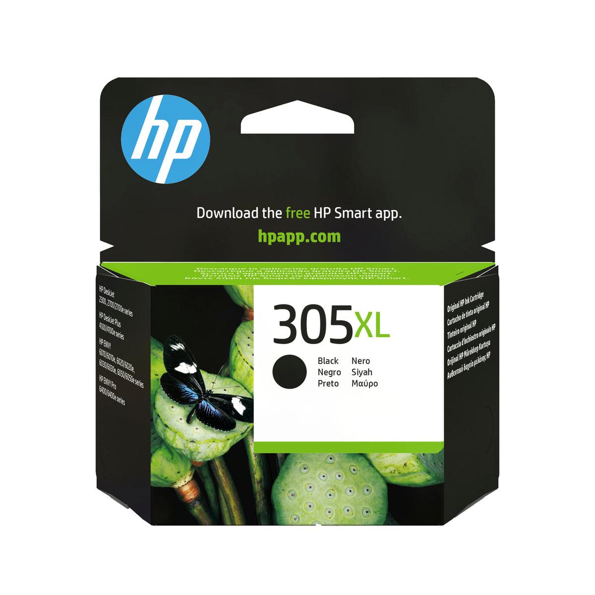 HP 305XL Pigmenteret sort 240 sider Blæk 3YM62AE
