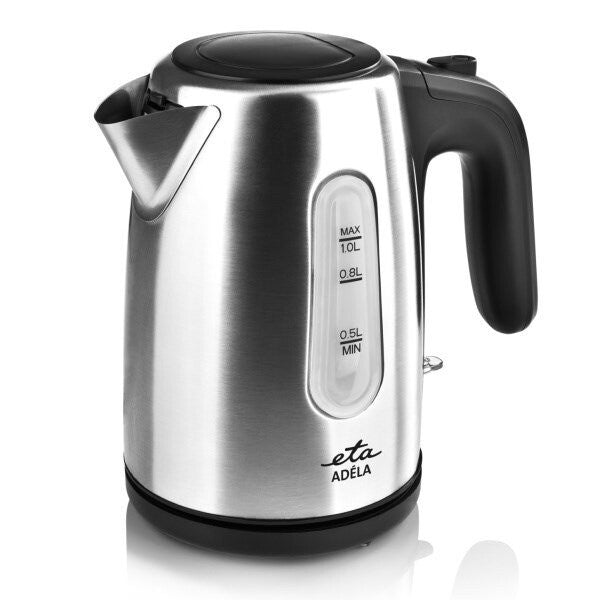 Eta 160490000 elkedel 1 L 1600 W Sort, Rustfrit stål
