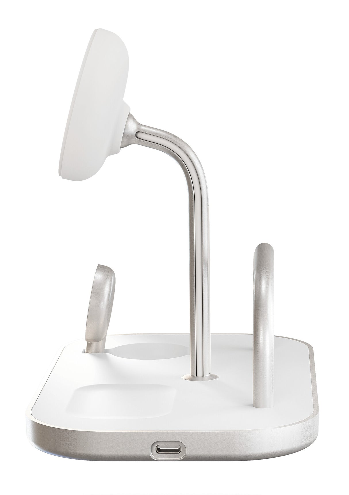 ZENS ZEDC29W/00 oplader til mobil enhed Hovedtelefoner, Smartphone, SmartWatch Sølv, Hvid Vekselstrøm, USB Trådløs opladning Hurtig opladning Indendørs