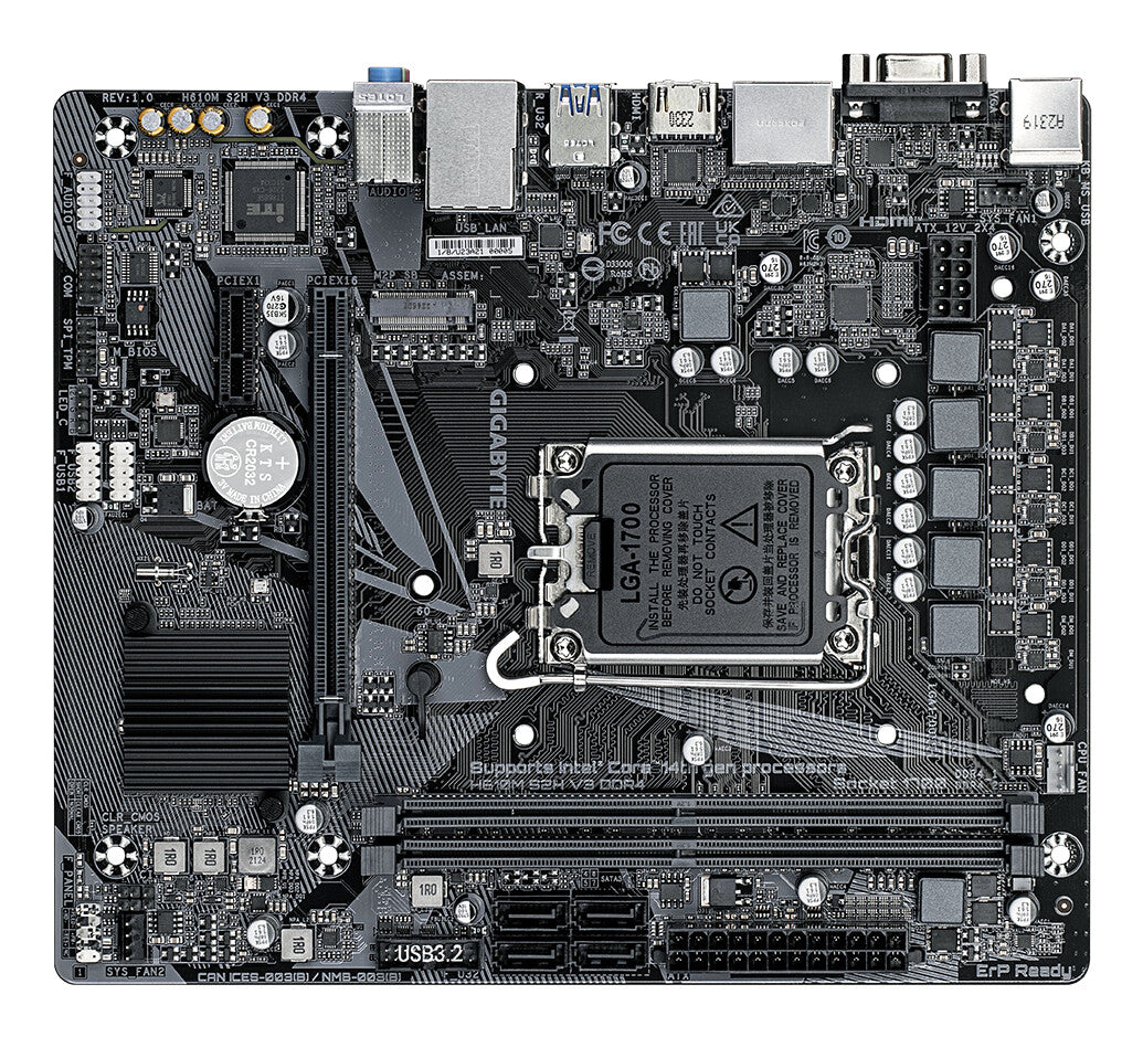 GIGABYTE H610M S2H V3 DDR4 bundkort Intel H610 Express LGA 1700 micro ATX