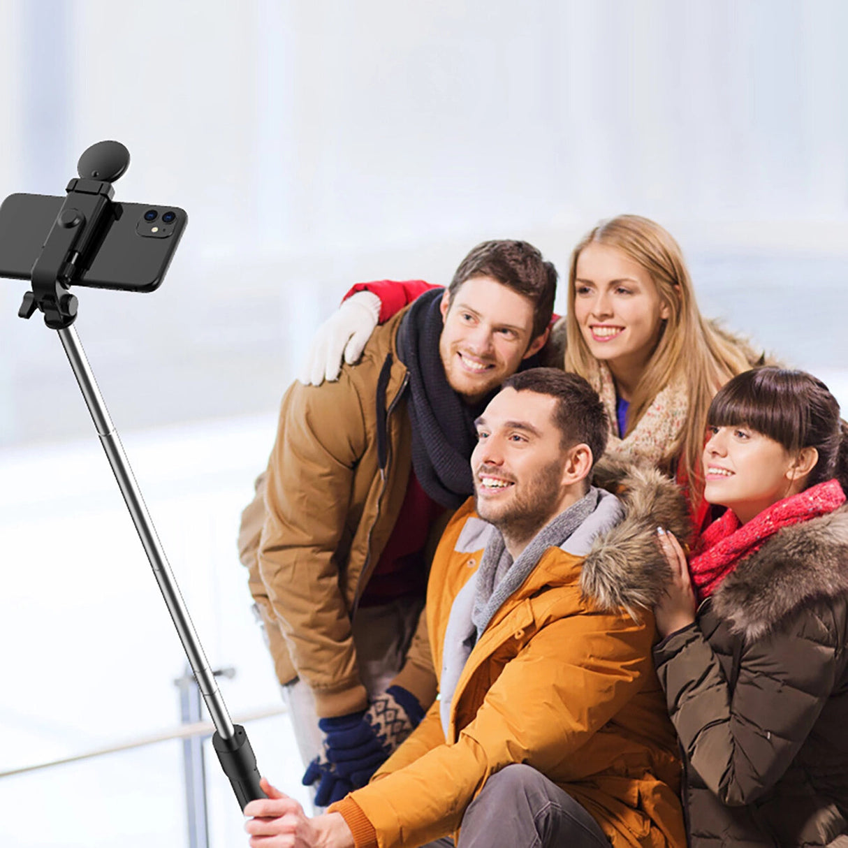 Hurtel WR1YXS selfiestang Smartphone Sort