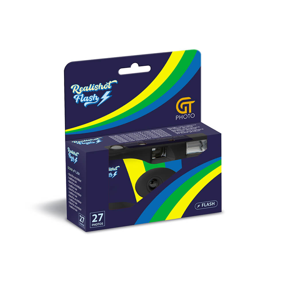 Engangskamera med Blitz, 27 Eksponeringer