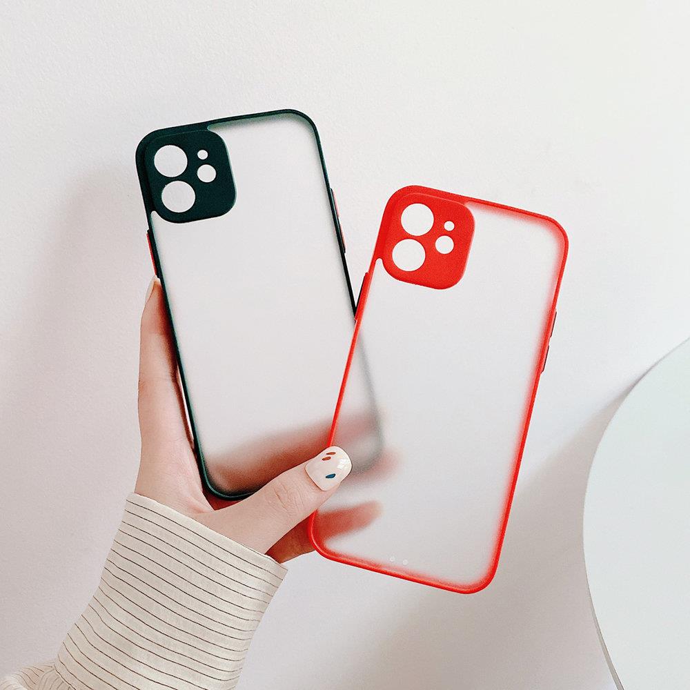 Milky Case silikone fleksibelt gennemsigtigt etui til Samsung Galaxy A42 5G sort