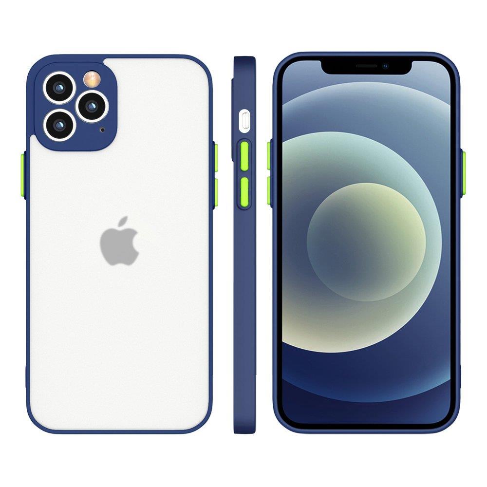 Milky Case silikone fleksibelt gennemsigtigt etui til Samsung Galaxy A72 4G marineblå