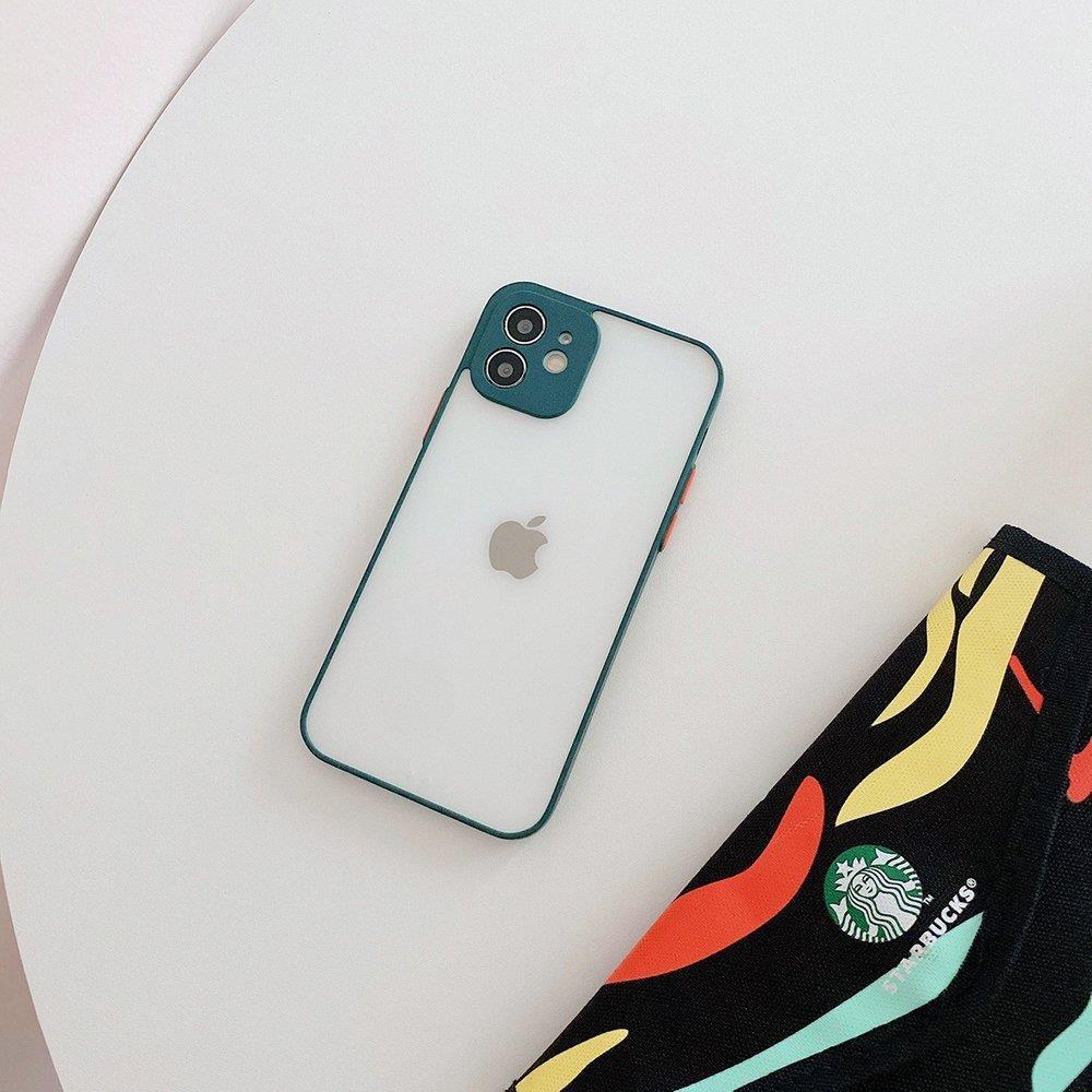 Milky Case silikone fleksibelt gennemsigtigt etui til Samsung Galaxy A72 4G mørkegrøn