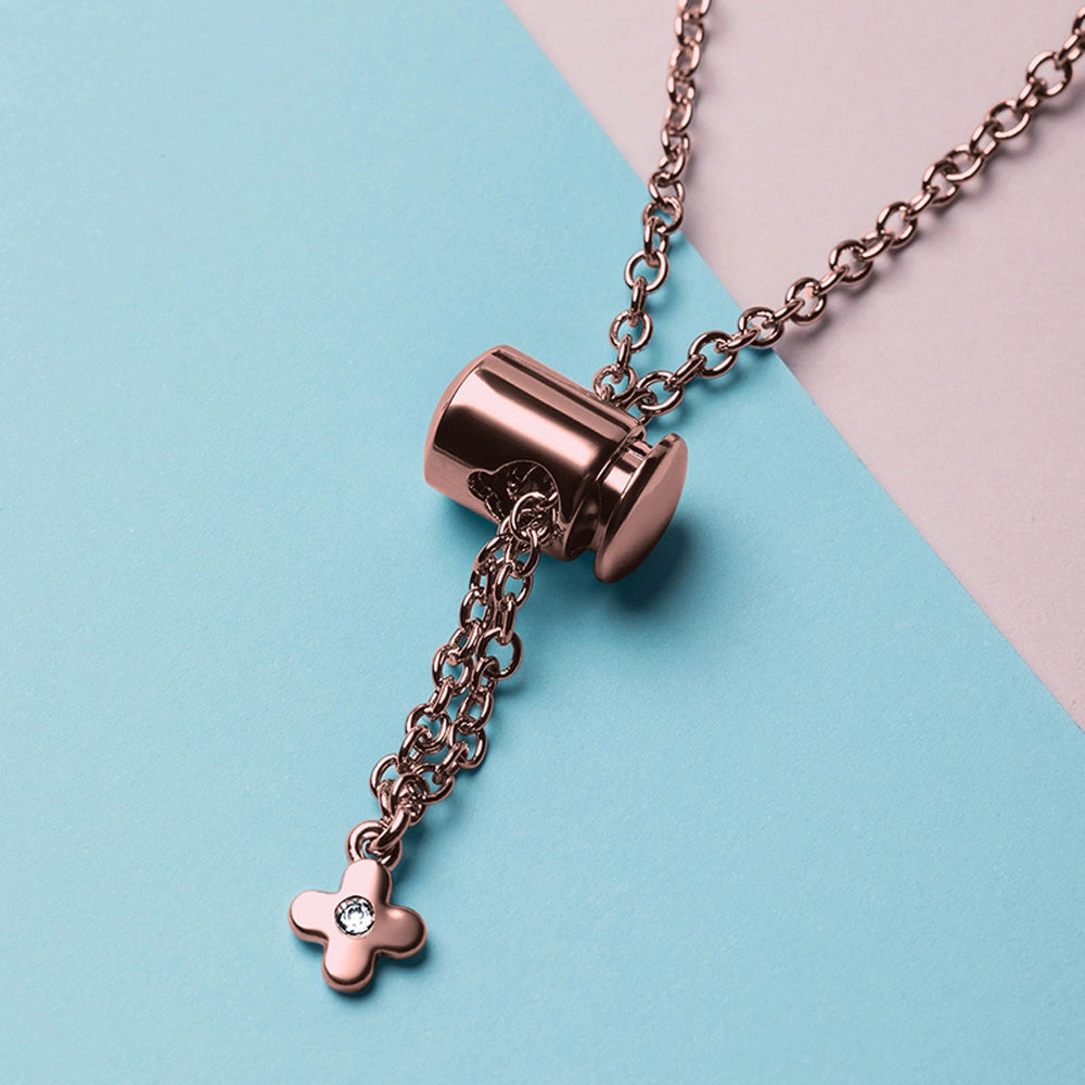 Metal armbånd til Xiaomi Mi Band 3 / 4 / 5 / 6 band rem - pink