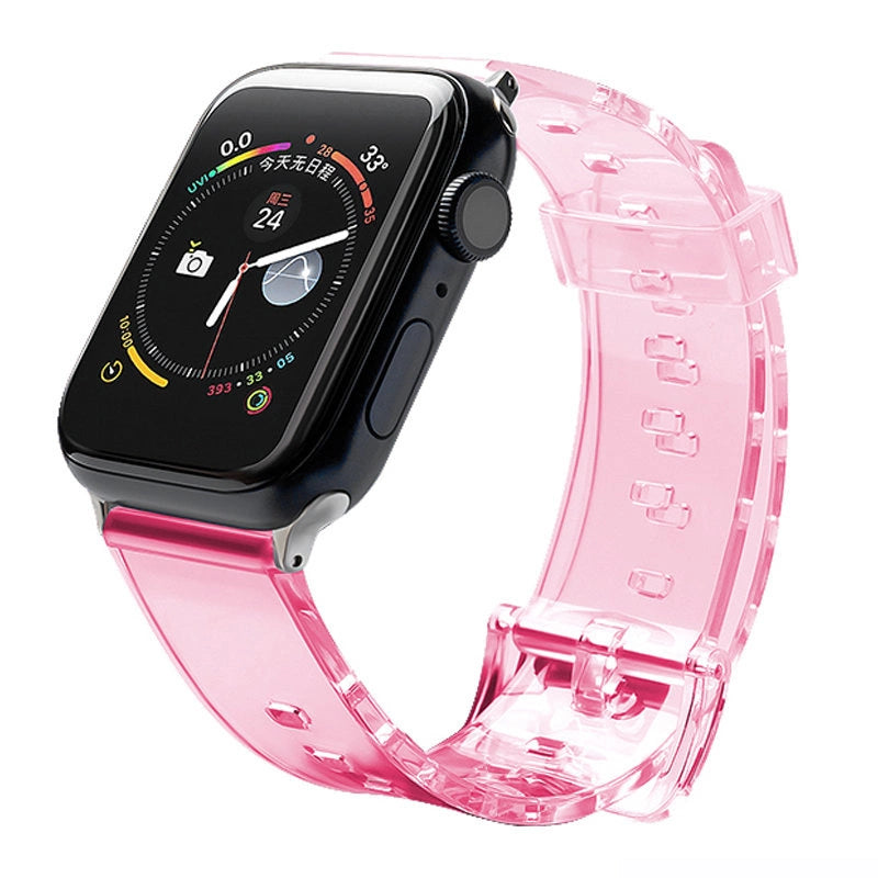 Silicone Strap Armbånd Armbånd Strap Light til Apple Watch 42 / 44 mm - Rød