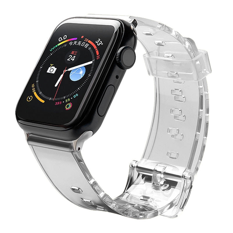 Silicone Strap Armbånd Armbånd Strap Light til Apple Watch 38 / 40 mm - sort