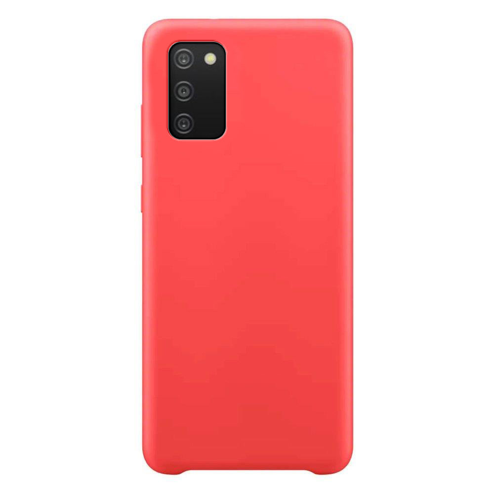 Silicone Case Soft Flexible Rubber Cover til Samsung Galaxy A03s rød