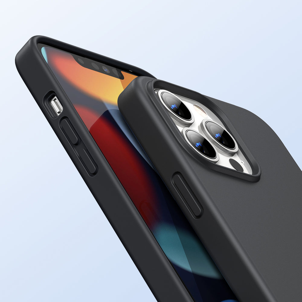 Ugreen beskyttende silikone Case gummi fleksible silikone cover til iPhone 13 Pro Max sort