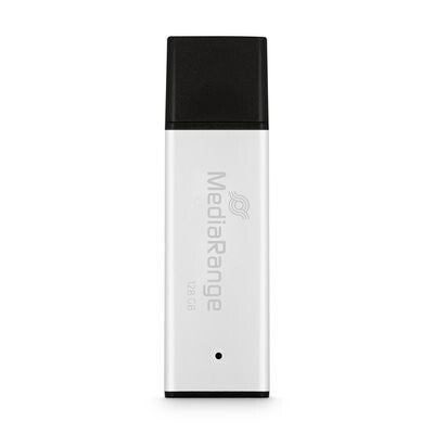 MediaRange MR1902 USB-nøgle 128 GB USB Type-A 3.2 Gen 1 (3.1 Gen 1) Sort, Sølv