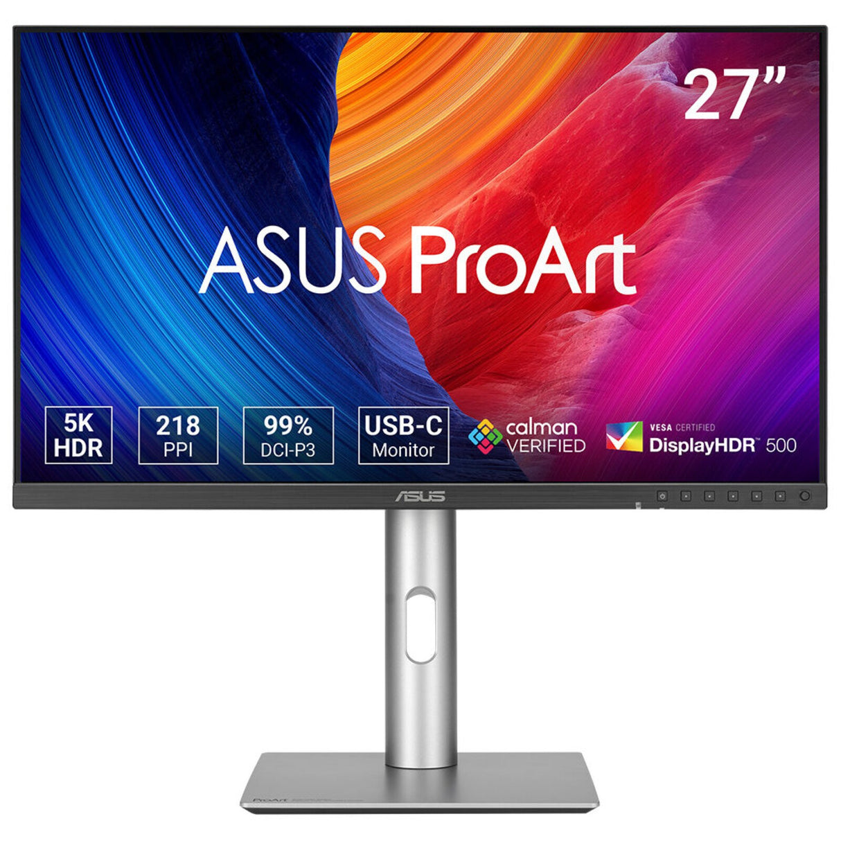 ASUS ProArt PA27JCV computerskærm 68,6 cm (27") 5120 x 2880 pixel 5K Ultra HD LCD Sort