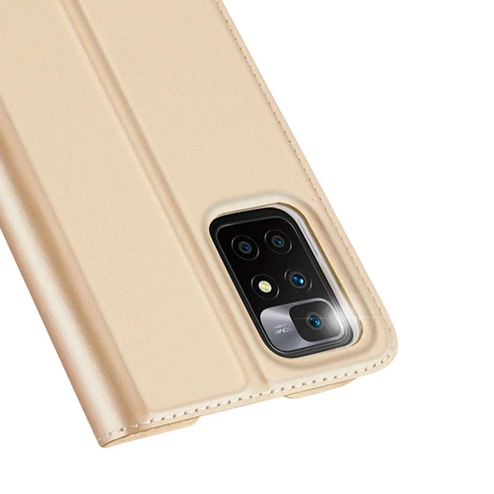 Dux Ducis Skin Pro Bookcase type kuffert til Xiaomi Redmi 10 guld