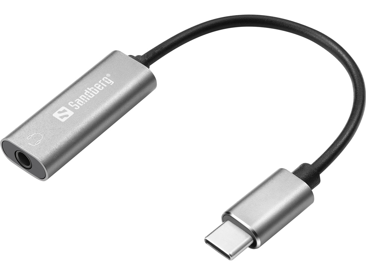 USB-C to 3.5mm Audio Adapter, Silver