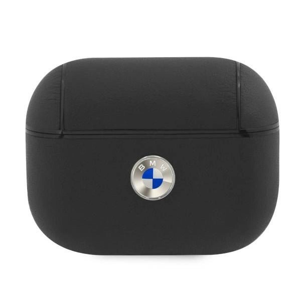 BMW BMAPSSLBK AirPods Pro cover sort Geniune læder sølv logo