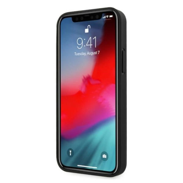 Etui BMW BMHCP12LRCDPK iPhone 12 Pro Max 6,7" sort/sort hårdkasse læder Deboss