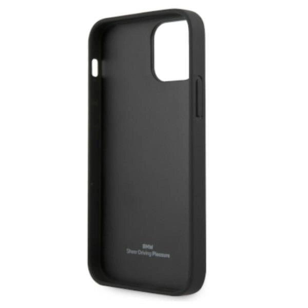 BMW Leather Curve Perforate Case for iPhone 12 Pro Max - Red