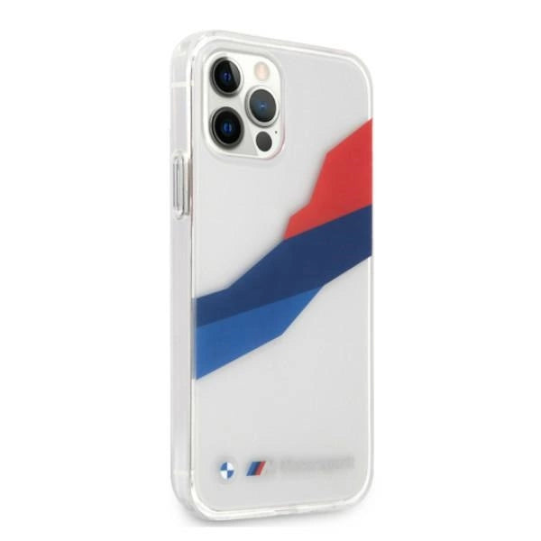 Etui BMW BMHCP12LSKTGT iPhone 12 Pro Max 6,7" gennemsigtig hardcase Motorsport Tricolor