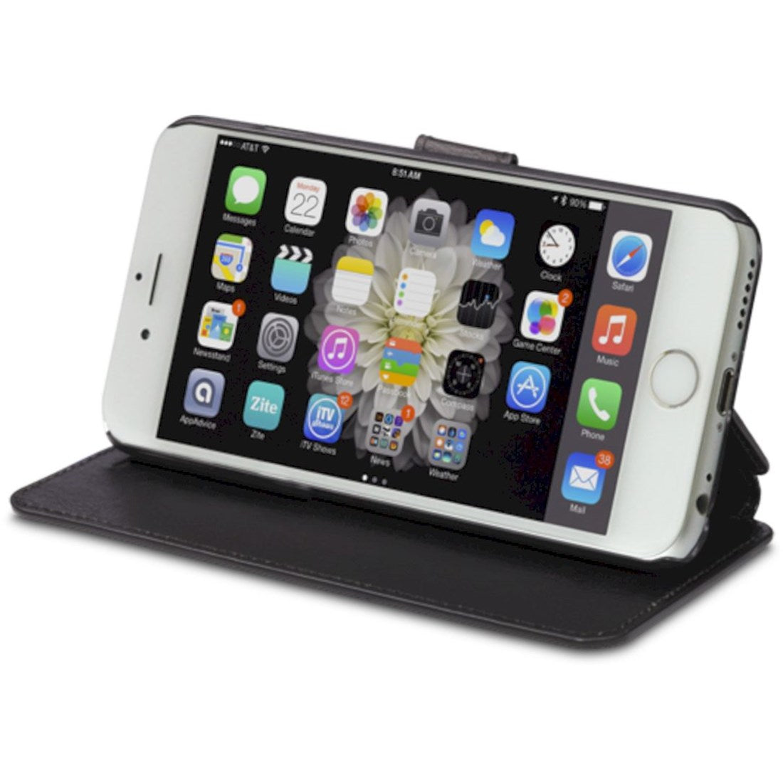 dbramante1928 FRI6GTBL0554 mobiltelefon etui Flipetui Sort