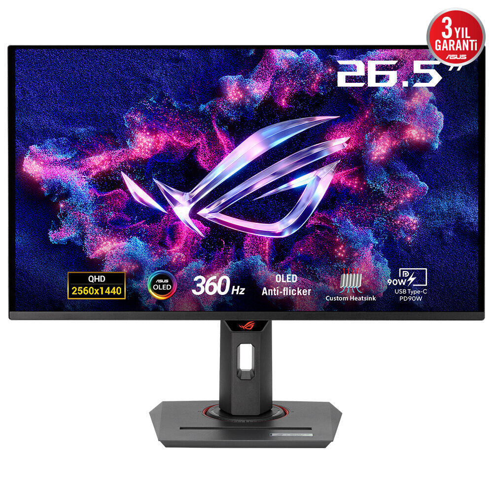 ASUS ROG Strix OLED XG27ACDNG computerskærm 67,3 cm (26.5") 2560 x 1440 pixel Quad HD QD-OLED Sort