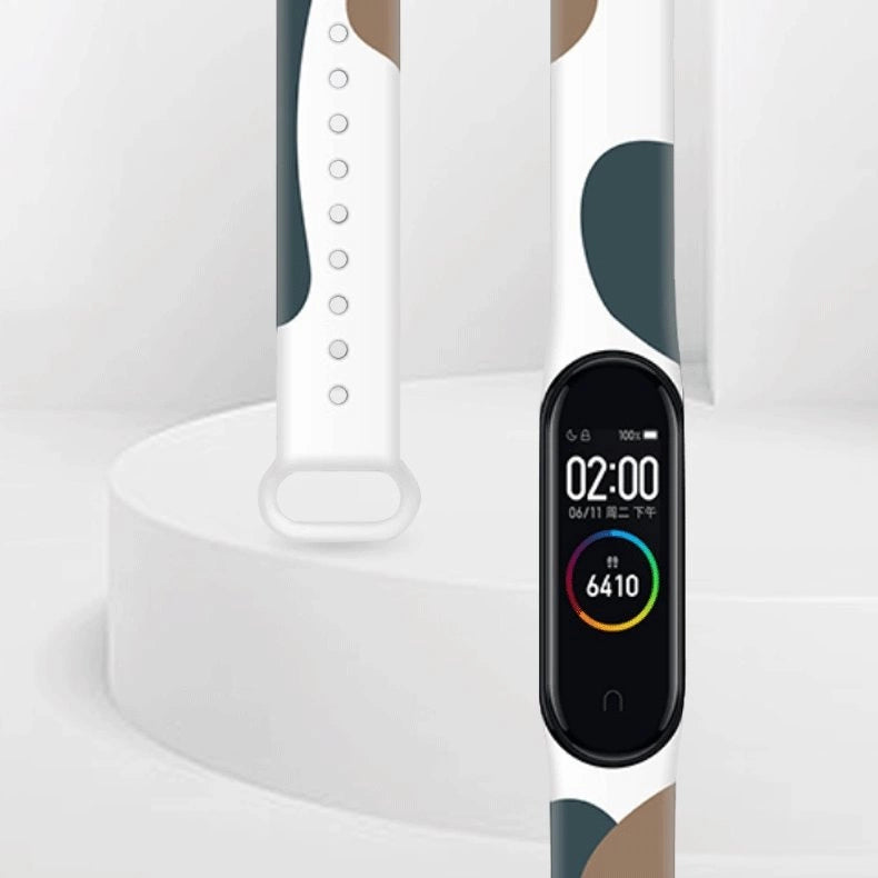 Strap Moro band til Xiaomi Mi Band 5 / 6 silikone rem ur armbånd mønster 7