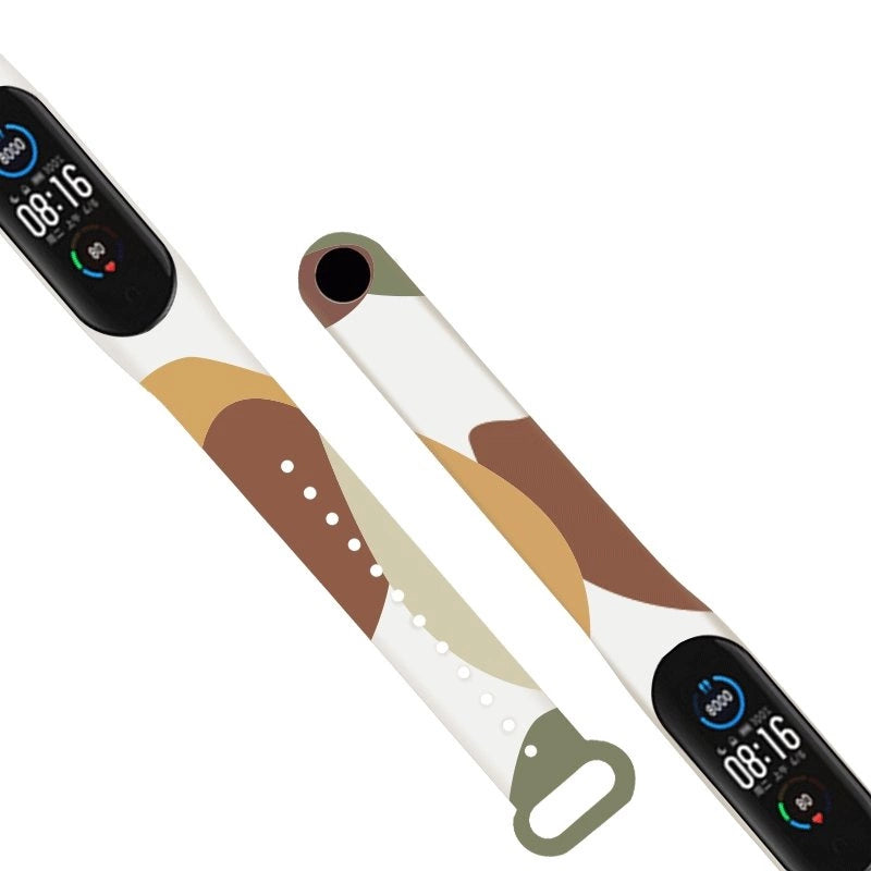 Strap Moro band til Xiaomi Mi Band 5 / 6 silikone rem armbånd ur mønster 13