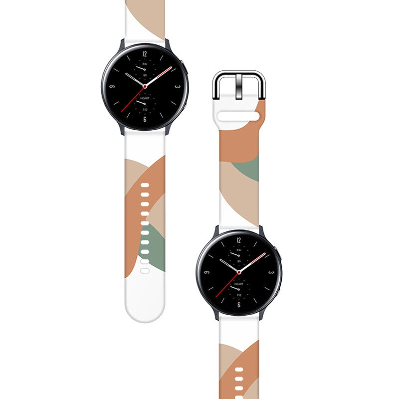 Strap Moro til Samsung Galaxy Watch 40 / 41 / 42 / 43 / 44 mm silikone armbånd ur band - mønster 3