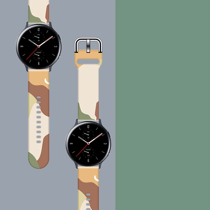 Strap Moro til Samsung Galaxy Watch 40 / 41 / 42 / 43 / 44 mm silikone armbånd ur band - mønster 16