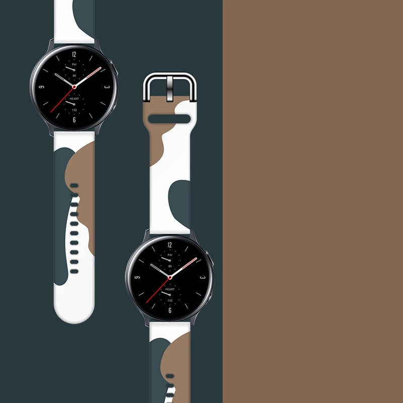 Strap Moro til Samsung Galaxy Watch 45 / 46 / 47 mm silikone armbånd ur band - mønster 1