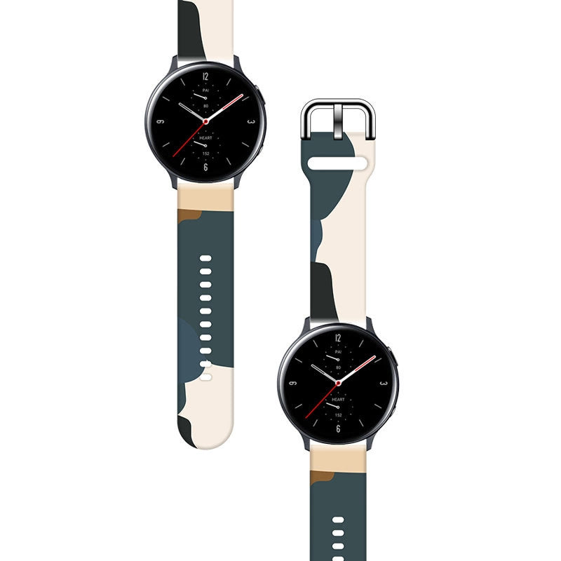 Strap Moro til Samsung Galaxy Watch 45 / 46 / 47 mm silikone armbånd ur band - mønster 13
