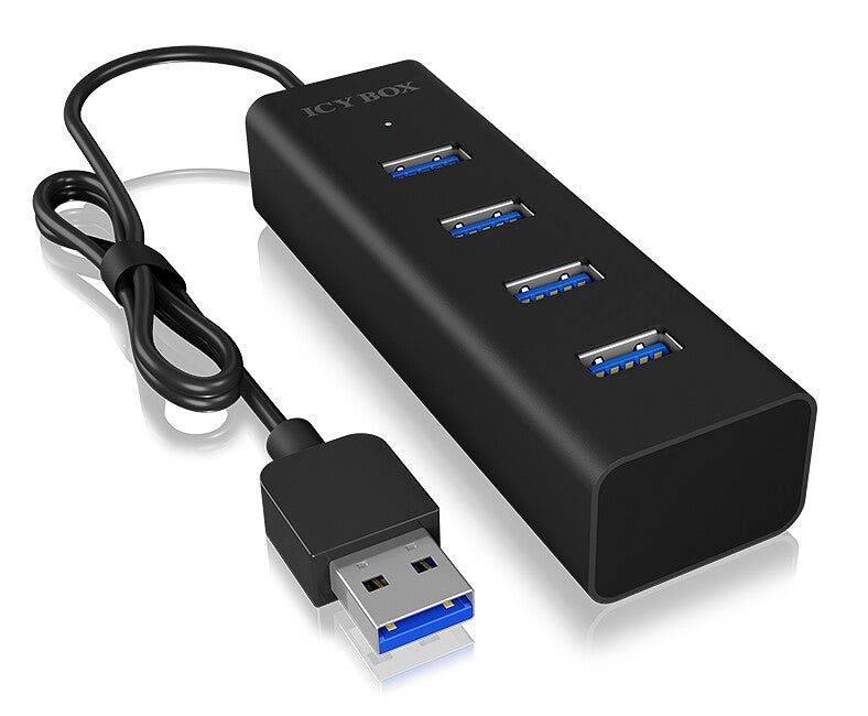 ICY BOX IB-HUB1409-U3 USB 3.2 Gen 1 (3.1 Gen 1) Type-A 5000 Mbit/s Sort