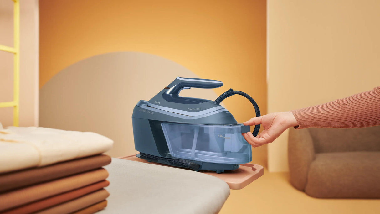 Philips 6000 series PSG6042/20 Dampstrygning station 2400 W 1,8 L SteamGlide Advanced Blå