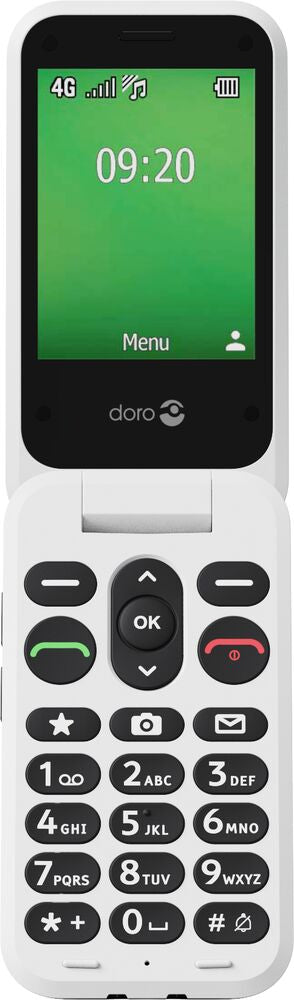 DORO Leva E22 2.8 128MB Sort/hvid Sort Hvid