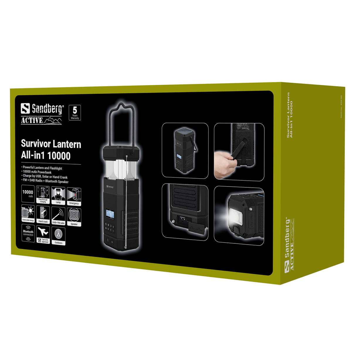 Sandberg Survivor Lantern All-in1 10000 (w/DAB+FM)