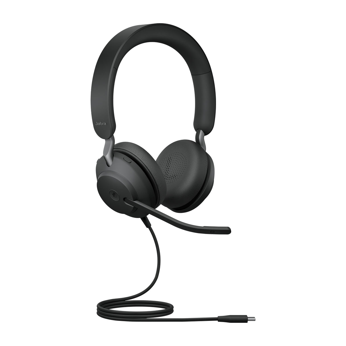 Jabra Evolve2 40 SE MS Stereo Kablet Høretelefoner Sort