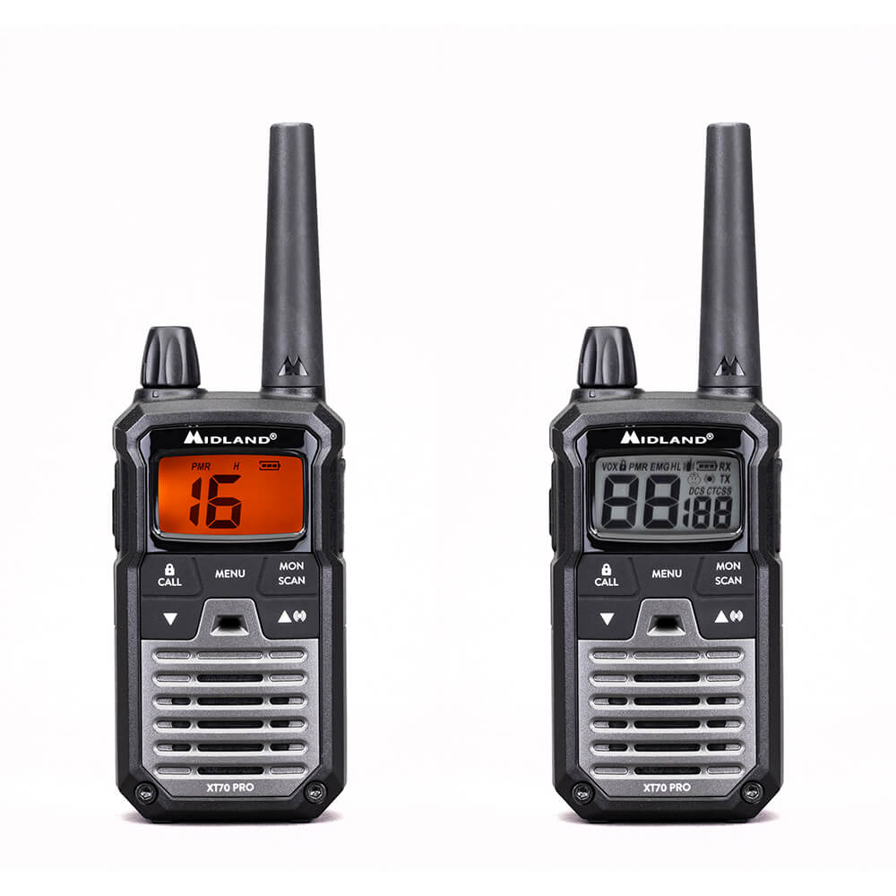 Midland Walkie Talkie Xt70 Pro Duo Black/Dark Grey