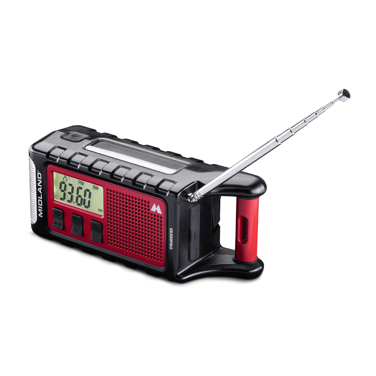 Midland Emergency Radio Power Bank Er300 Pro Red Black
