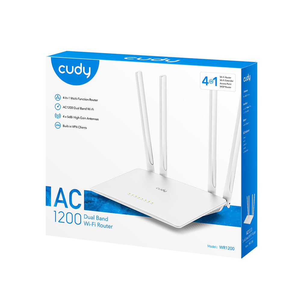 Cudy Wi Fi Router Wr1200 Wf5 Ac1200