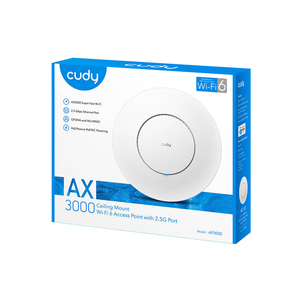 Cudy Acces Point Ap3000 Wf6 Ax3000 Gigabit Po E Mesh