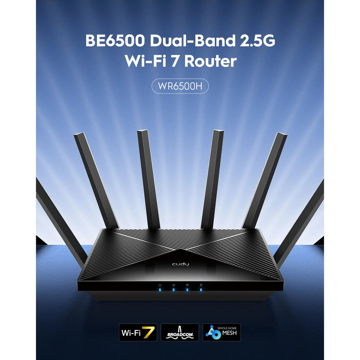 Cudy Wi Fi Router Wr6500 H Wf7 Be6500 2.5 G