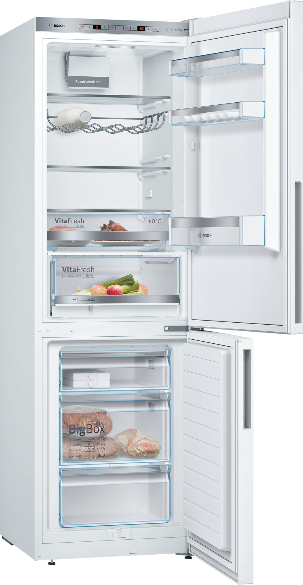 Bosch Serie 6 KGE36AWCA køle-/fryseskab Fritstående 308 L Hvid