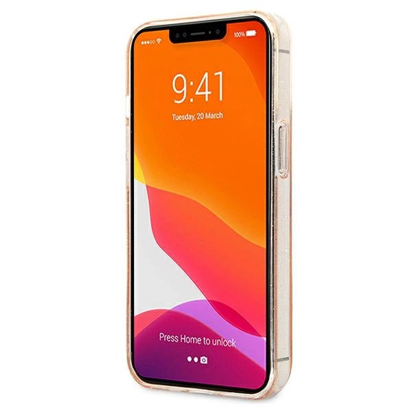 Karl Lagerfeld Glitter Karl's Head Case for iPhone 13 Pro / iPhone 13 - Gold