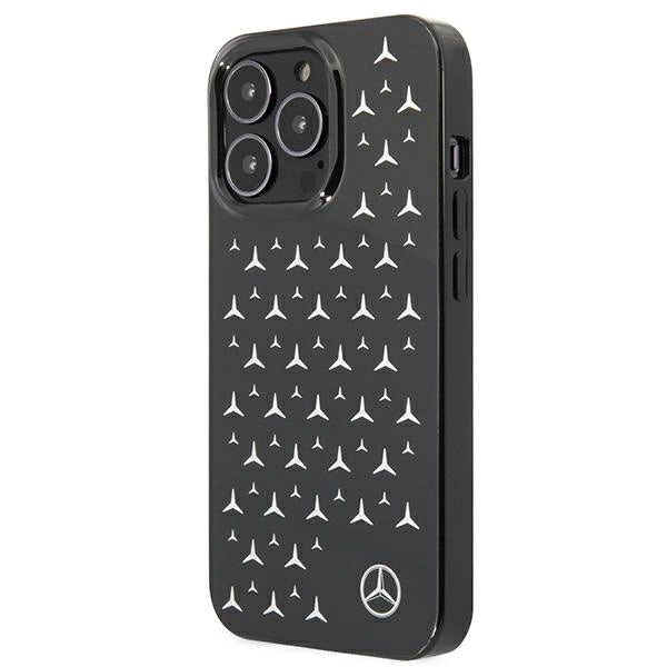 Mercedes MEHCP13LESPBK iPhone 13 Pro / 13 6,1" sort/sort hardcase Silver Stars mønster