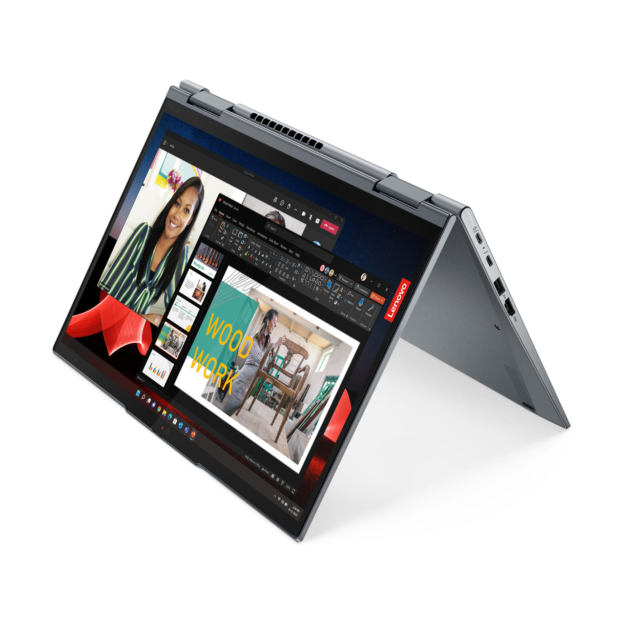 T1A Lenovo ThinkPad X1 Yoga Gen 8 Refurbished Intel® Core™ i5 i5-1345U Hybrid (2-i-1) 35,6 cm (14") Berøringsskærm WUXGA 32 GB LPDDR5-SDRAM 512 GB SSD Windows 11 Pro Grå