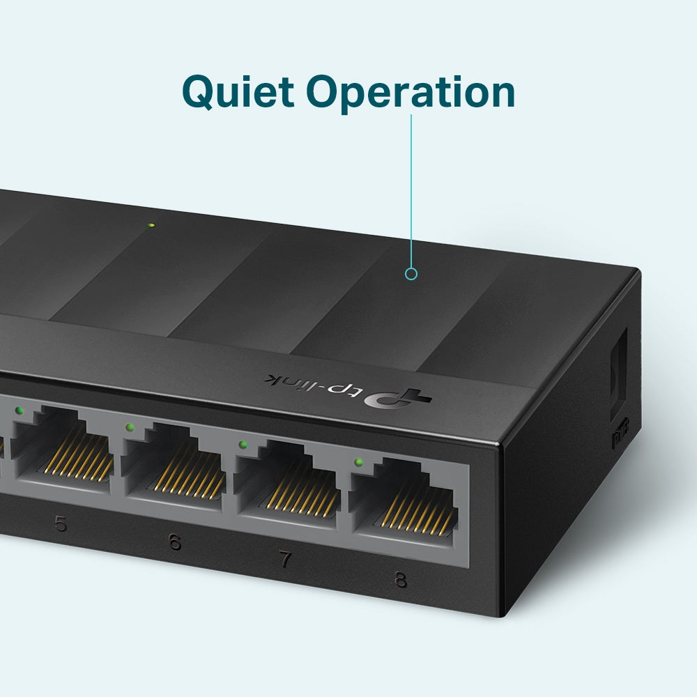 TP-Link LS1008G netværksswitch Ikke administreret Gigabit Ethernet (10/100/1000) Sort