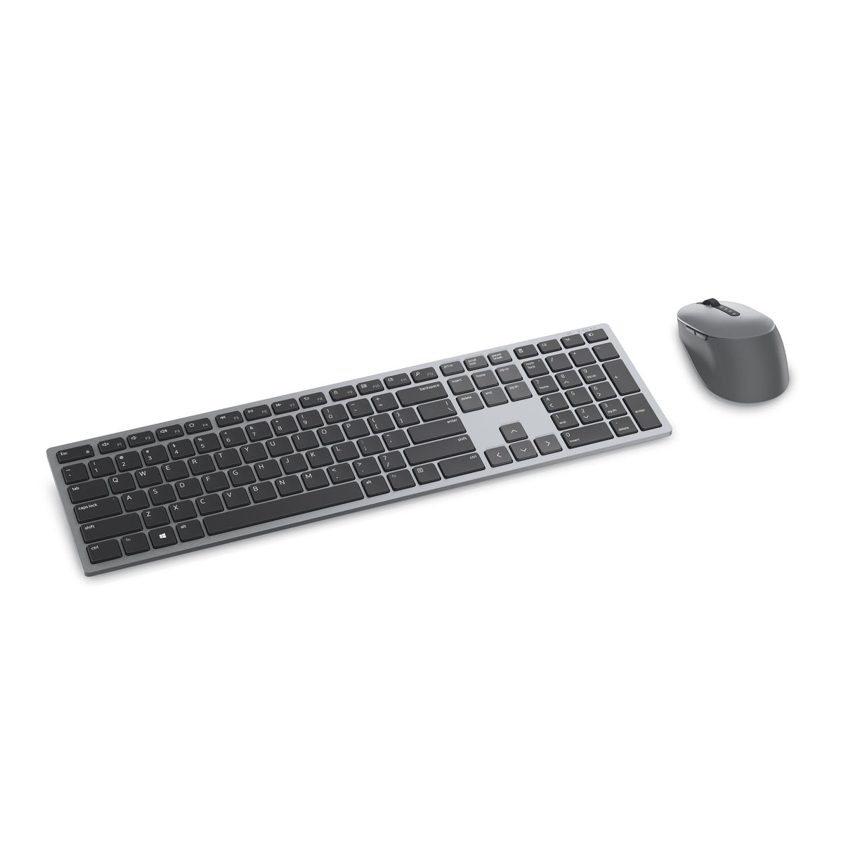 DELL KM7321W tastatur Mus inkluderet Kontor RF trådløs + Bluetooth QWERTY US International Grå, Titanium