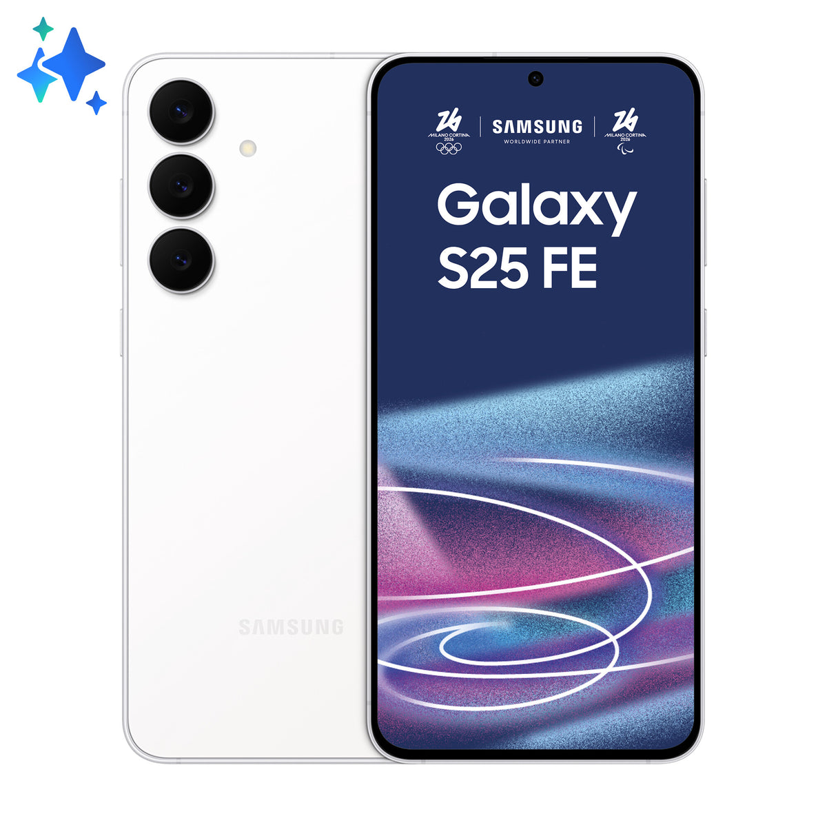 Samsung SM-S731B Galaxy S25 FE 5G 8GB RAM 128GB Hvid EU