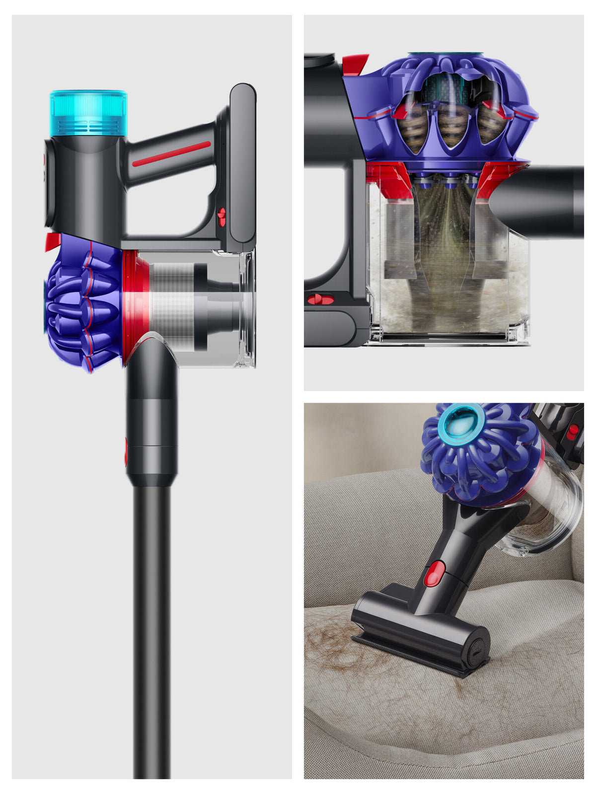 Dyson V10 Konical (SV55) trådløs støvsuger sort / blå EU 419634-01