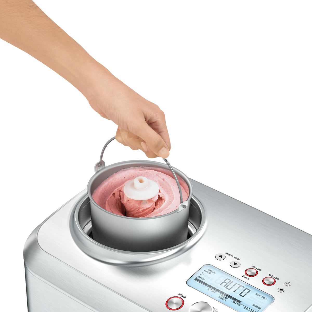 Sage Sorbetblender 1liter 200W Børstet rustfrit stål